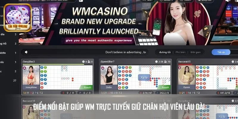 Các bàn cược tại WM trực tuyến thu hút hàng triệu bet thủ mỗi ngày